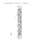 METHOD AND APPARATUS FOR PRODUCING EMBOSSED STRUCTURES IN RADIATION-CURING     MATERIALS diagram and image