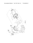 SUPPORTING AND HEAT DISSIPATING STRUCTURE FOR MOTOR HAVING INTEGRATED     DRIVER diagram and image