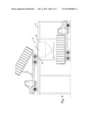 GRAIN STORAGE PIT WITH CURVED COVERING GRATE AND ADJUSTABLE UNLOADING TUBE diagram and image