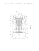 Engine casing of an aircraft gas turbine having sound-absorbing elements     in the fan inflow region diagram and image