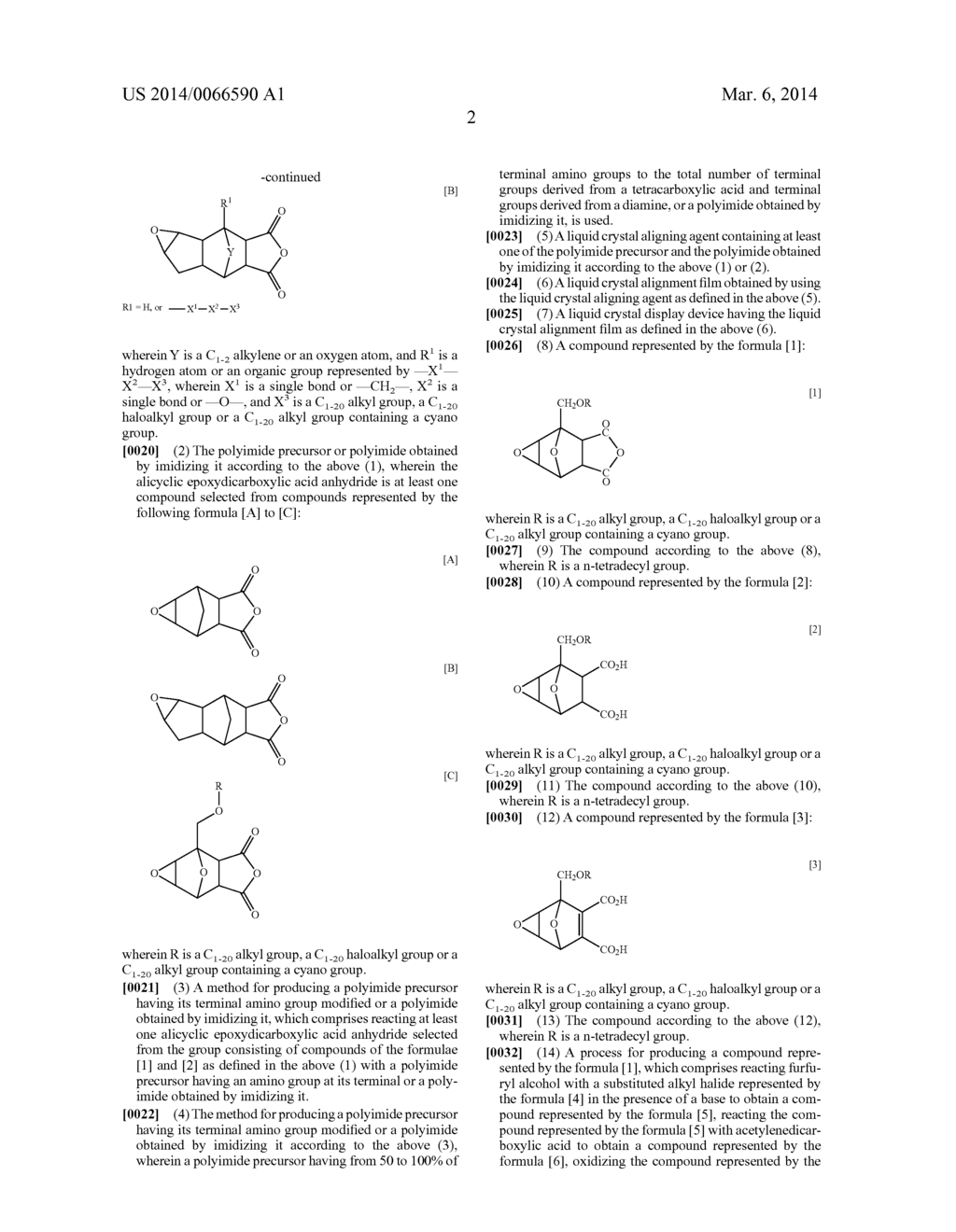 POLYIMIDE PRECURSOR MODIFIED WITH DICARBOXYLIC ACID ANHYDRIDE, IMIDIZED     POLYIMIDE AND LIQUID CRYSTAL ALIGNING AGENT USING IT - diagram, schematic, and image 03