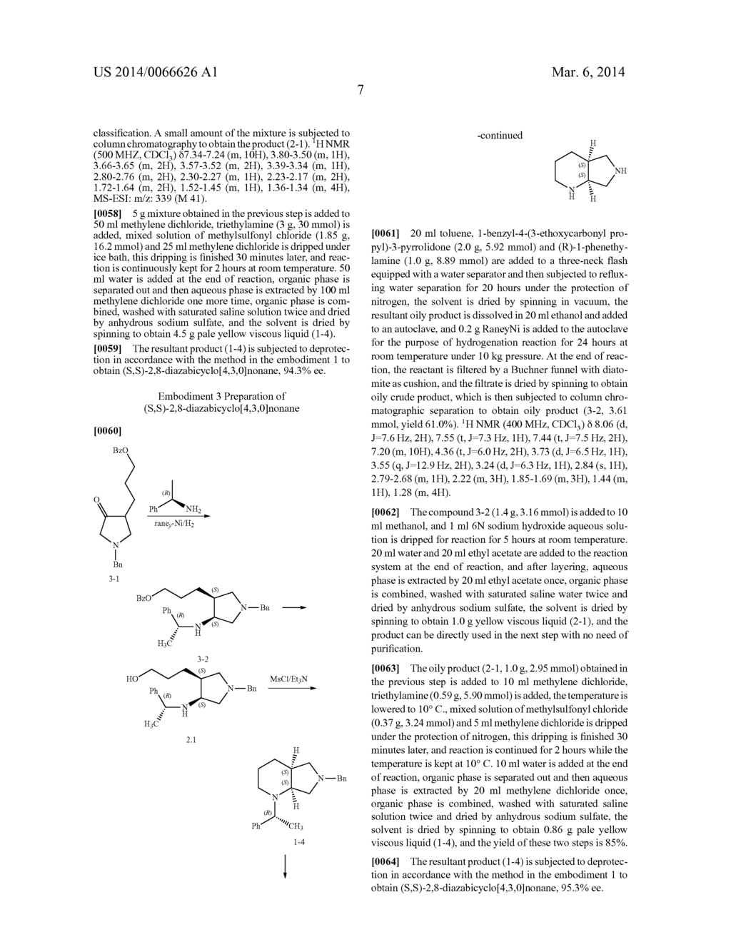ASYMMETRIC SYNTHESIS METHOD, RELATED RAW MATERIAL AND PREPARATION METHOD     OF (S,S)-2,8-DIAZABICYCLO[4,3,0]NONANE - diagram, schematic, and image 08