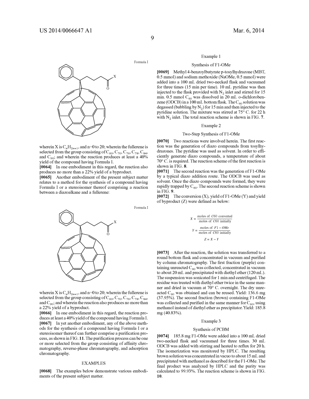 METHOD FOR SYNTHESIS OF [6,6]-PHENYL-C61-BUTYRIC ACID METHYL ESTER (PCBM)     AND FULLERENE DERIVATIVES - diagram, schematic, and image 14