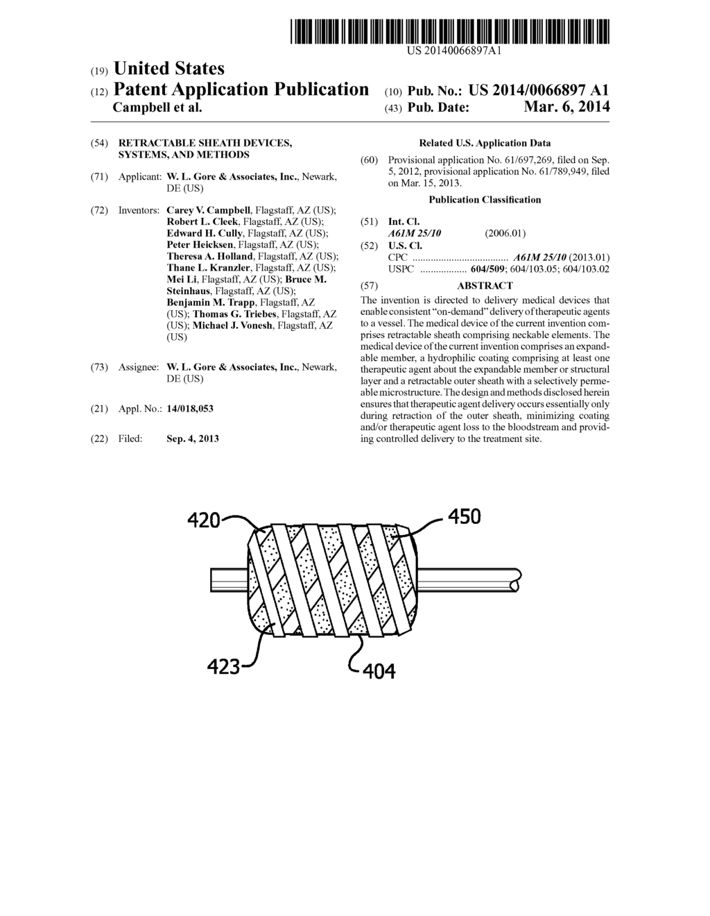 RETRACTABLE SHEATH DEVICES, SYSTEMS, AND METHODS - diagram, schematic, and image 01