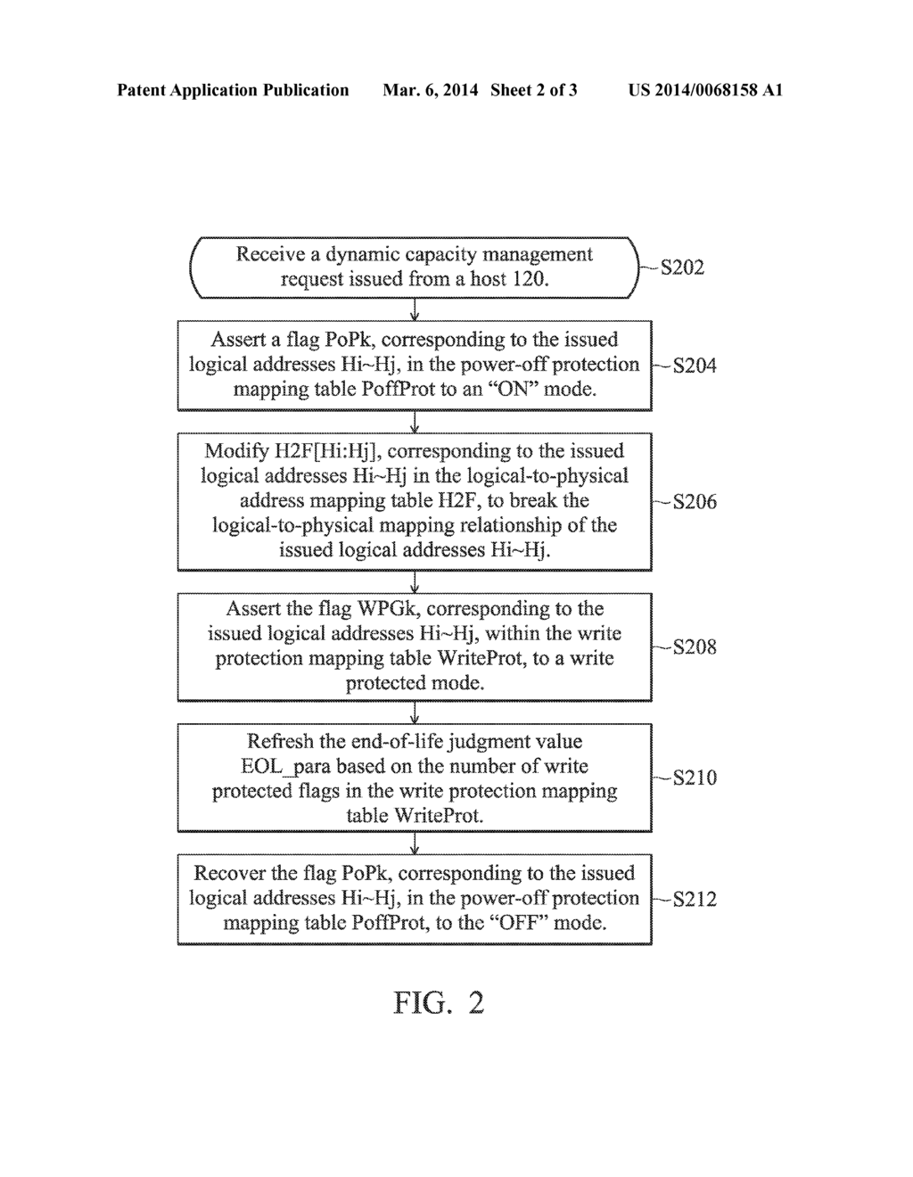 FLASH STORAGE DEVICE AND CONTROL METHOD FOR FLASH MEMORY - diagram, schematic, and image 03