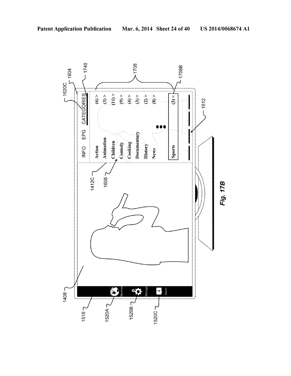 PANEL USER INTERFACE FOR AN INTELLIGENT TELEVISION - diagram, schematic, and image 25