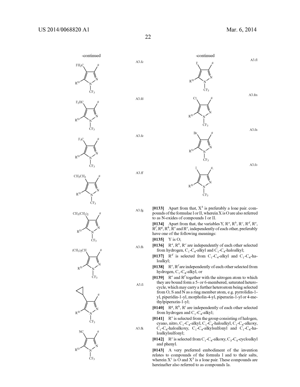 Pyrazole Compounds for Controlling Invertebrate Pests - diagram, schematic, and image 23