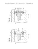 COUPLING STRUCTURE FOR PISTON USED IN FLUID-PRESSURE CYLINDER, AND     COUPLING METHOD THEREFOR diagram and image