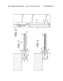 DEVICE AND METHOD FOR INCREASING THE WIND LOAD RESISTANCE AND     DISENGAGE-ABILITY OF OVERHEAD ROLL-UP DOORS diagram and image