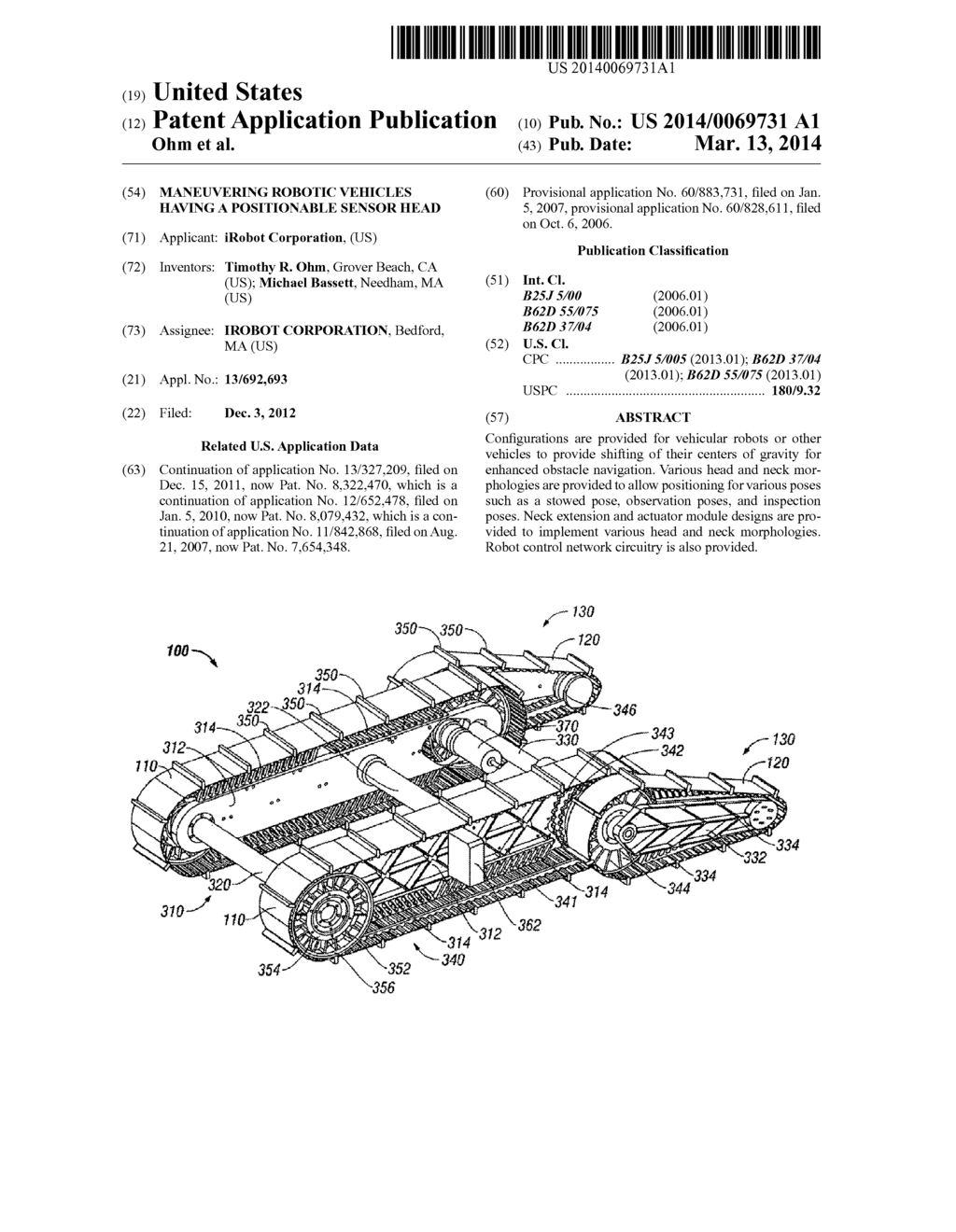 Maneuvering Robotic Vehicles Having A Positionable Sensor Head - diagram, schematic, and image 01