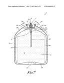 Bag Intended For Being Applied In An External Container For Forming A     Pressure Vessel With Two Separate Compartments, Pressure Vessel And     Series Of Pressure Vessels Having Diverse Dimensions Fabricated With Such     A Bag, As Well As Method For Fabricating Such A Series Of Pressure     Vessels diagram and image
