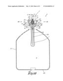 Bag Intended For Being Applied In An External Container For Forming A     Pressure Vessel With Two Separate Compartments, Pressure Vessel And     Series Of Pressure Vessels Having Diverse Dimensions Fabricated With Such     A Bag, As Well As Method For Fabricating Such A Series Of Pressure     Vessels diagram and image