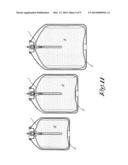 Bag Intended For Being Applied In An External Container For Forming A     Pressure Vessel With Two Separate Compartments, Pressure Vessel And     Series Of Pressure Vessels Having Diverse Dimensions Fabricated With Such     A Bag, As Well As Method For Fabricating Such A Series Of Pressure     Vessels diagram and image