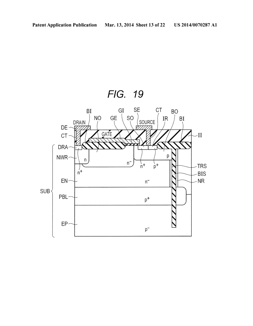 SEMICONDUCTOR DEVICE AND METHOD OF MANUFACTURING SAME - diagram, schematic, and image 14