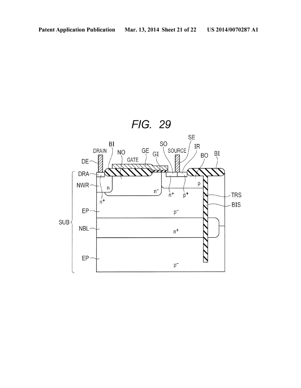 SEMICONDUCTOR DEVICE AND METHOD OF MANUFACTURING SAME - diagram, schematic, and image 22