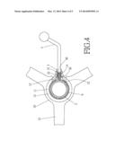 ADJUSTABLE STRUCTURE FOR THE FOOTREST RING OF A CHAIR diagram and image