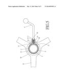 ADJUSTABLE STRUCTURE FOR THE FOOTREST RING OF A CHAIR diagram and image