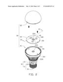 LED LAMP HAVING A LARGE ILLUMINATION ANGLE diagram and image