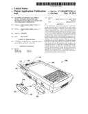 HAND-HELD, PORTABLE ELECTRONIC DEVICE WITH RETAINER PORT FOR RECEIVING     RETAINABLE ACCESSORY FOR USE WIRELESSLY THEREWITH diagram and image