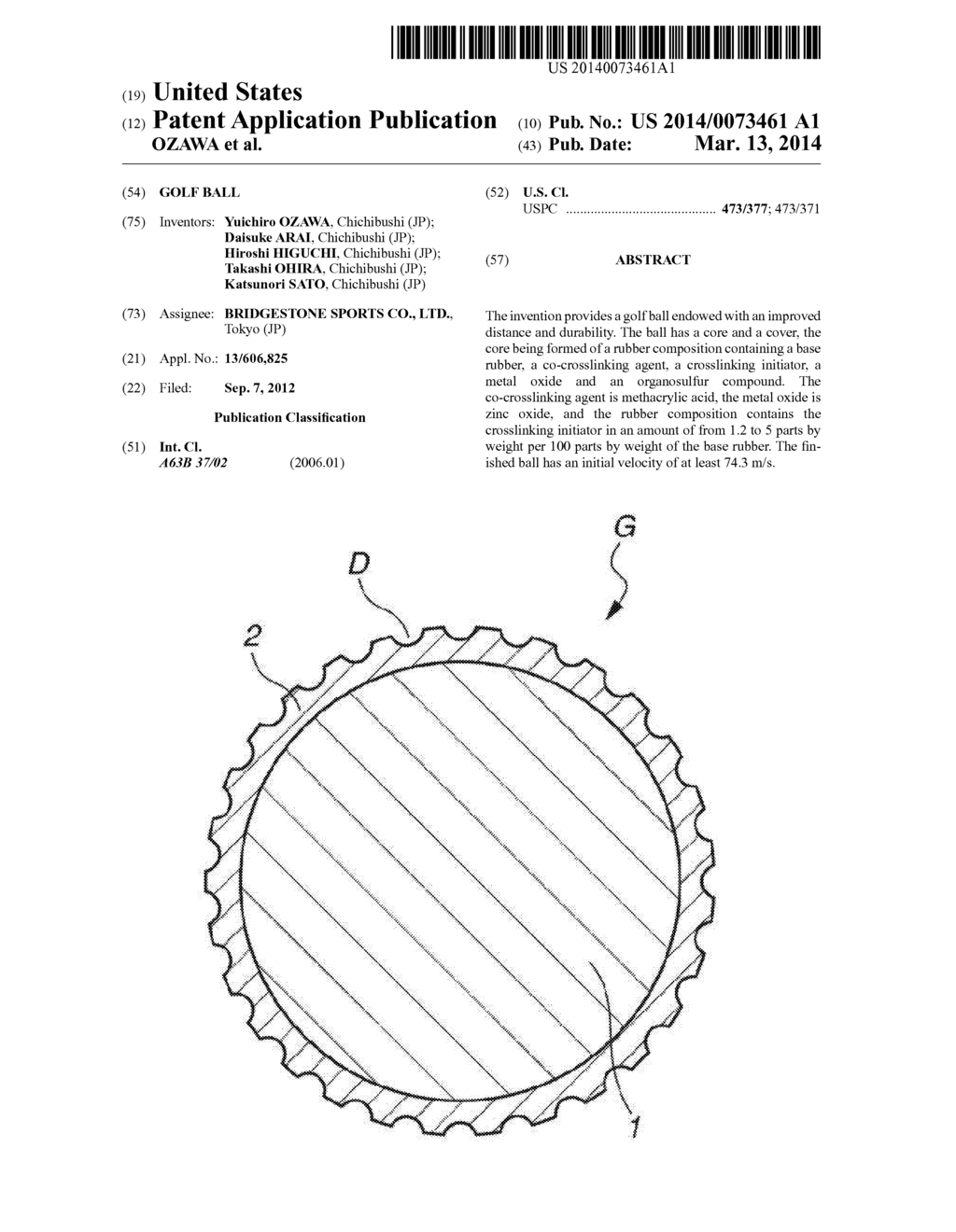 GOLF BALL - diagram, schematic, and image 01