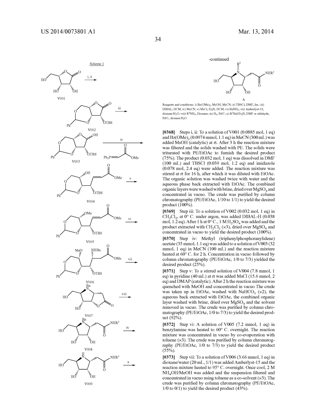 PYRROLIDINE DERIVATIVES AS SELECTIVE GLYCOSIDASE INHIBITORS AND USES     THEREOF - diagram, schematic, and image 36