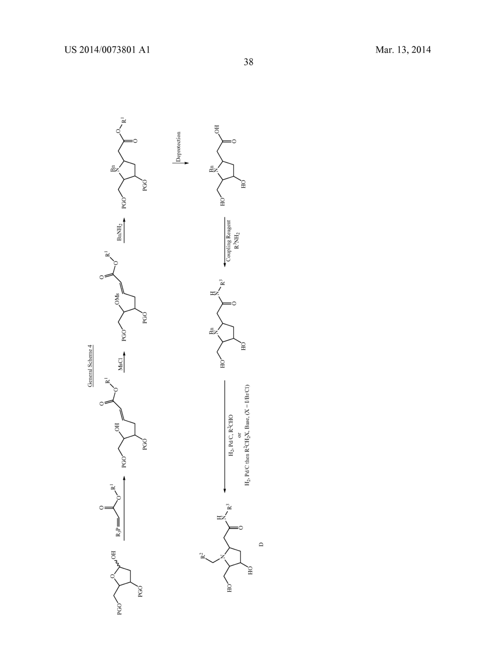 PYRROLIDINE DERIVATIVES AS SELECTIVE GLYCOSIDASE INHIBITORS AND USES     THEREOF - diagram, schematic, and image 40