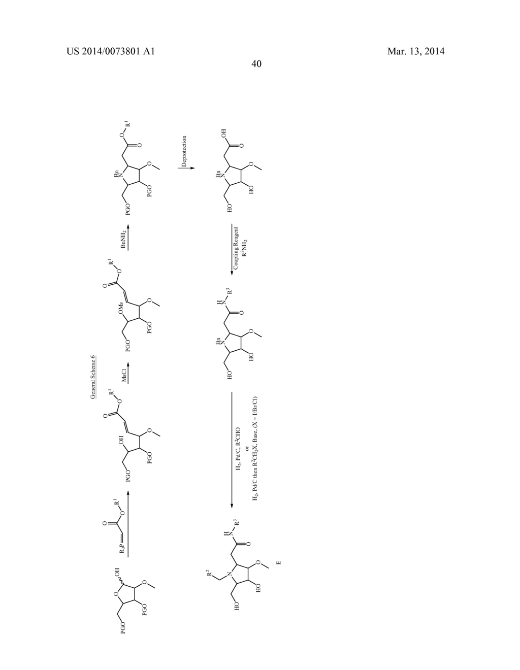 PYRROLIDINE DERIVATIVES AS SELECTIVE GLYCOSIDASE INHIBITORS AND USES     THEREOF - diagram, schematic, and image 42