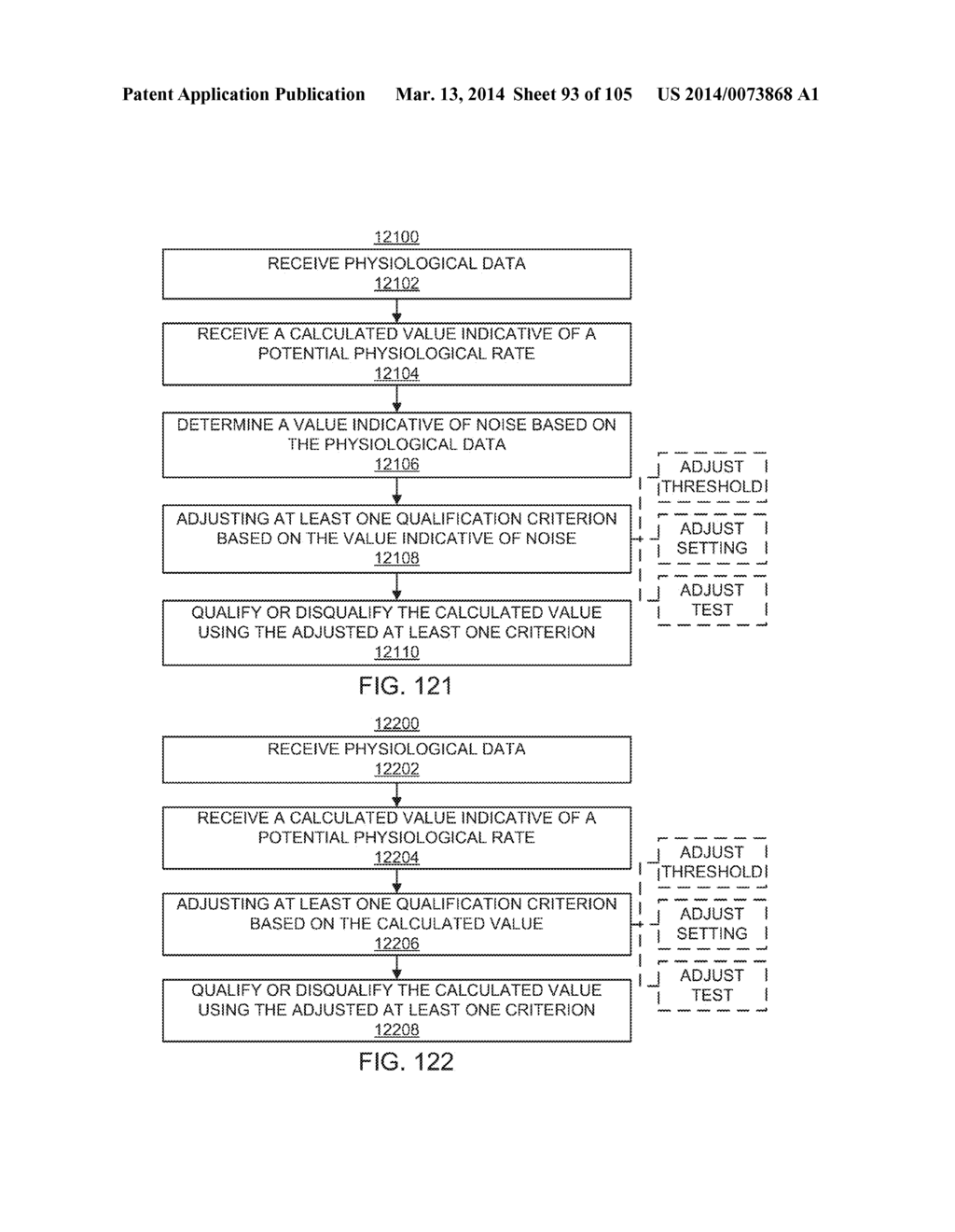 METHODS AND SYSTEMS FOR ADJUSTING A CRITERION FOR QUALIFYING A CALCULATED     VALUE - diagram, schematic, and image 94