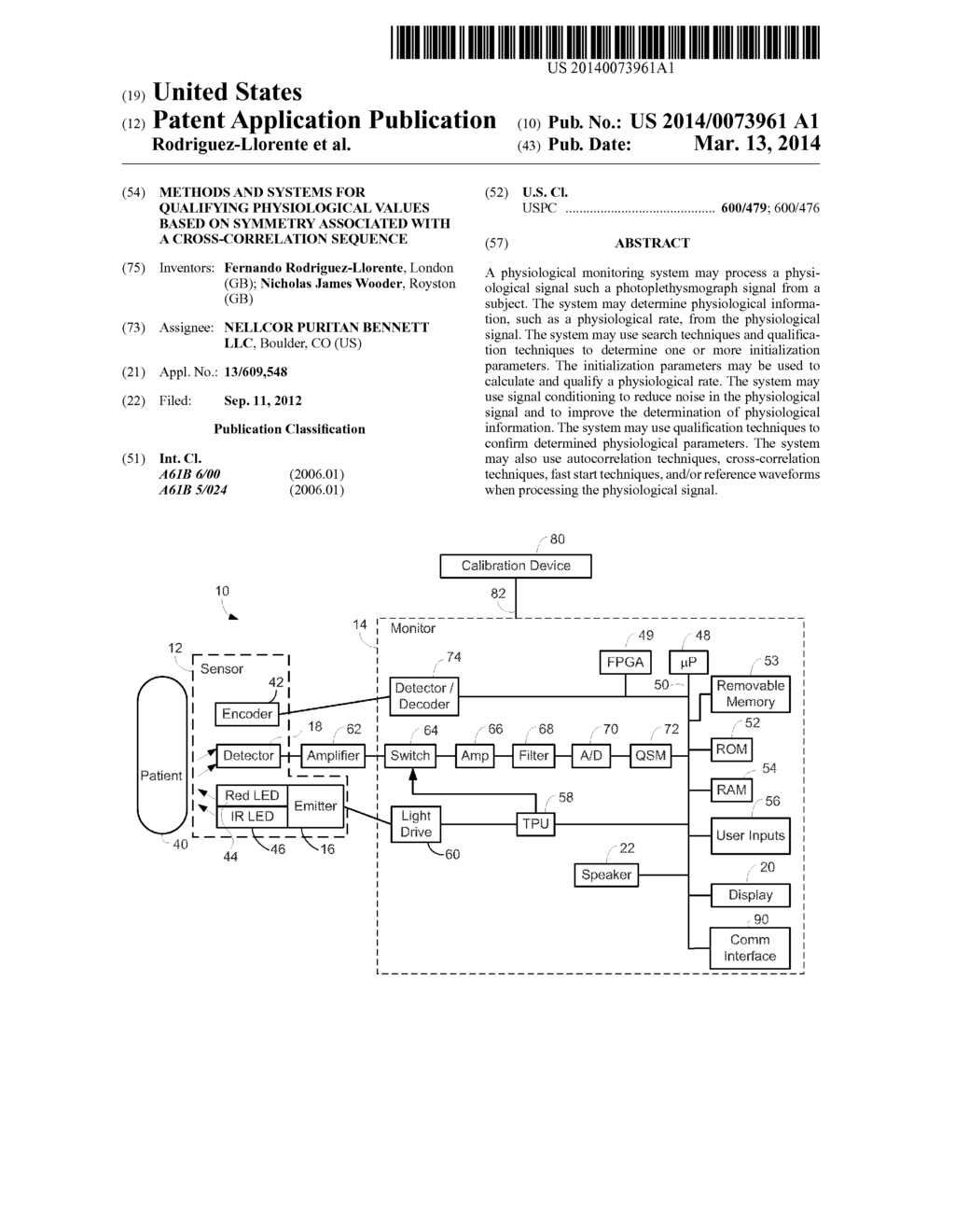 METHODS AND SYSTEMS FOR QUALIFYING PHYSIOLOGICAL VALUES BASED ON SYMMETRY     ASSOCIATED WITH A CROSS-CORRELATION SEQUENCE - diagram, schematic, and image 01