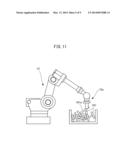 PICKUP DEVICE CAPABLE OF DETERMINING HOLDING POSITION AND POSTURE OF ROBOT     BASED ON SELECTION CONDITION diagram and image