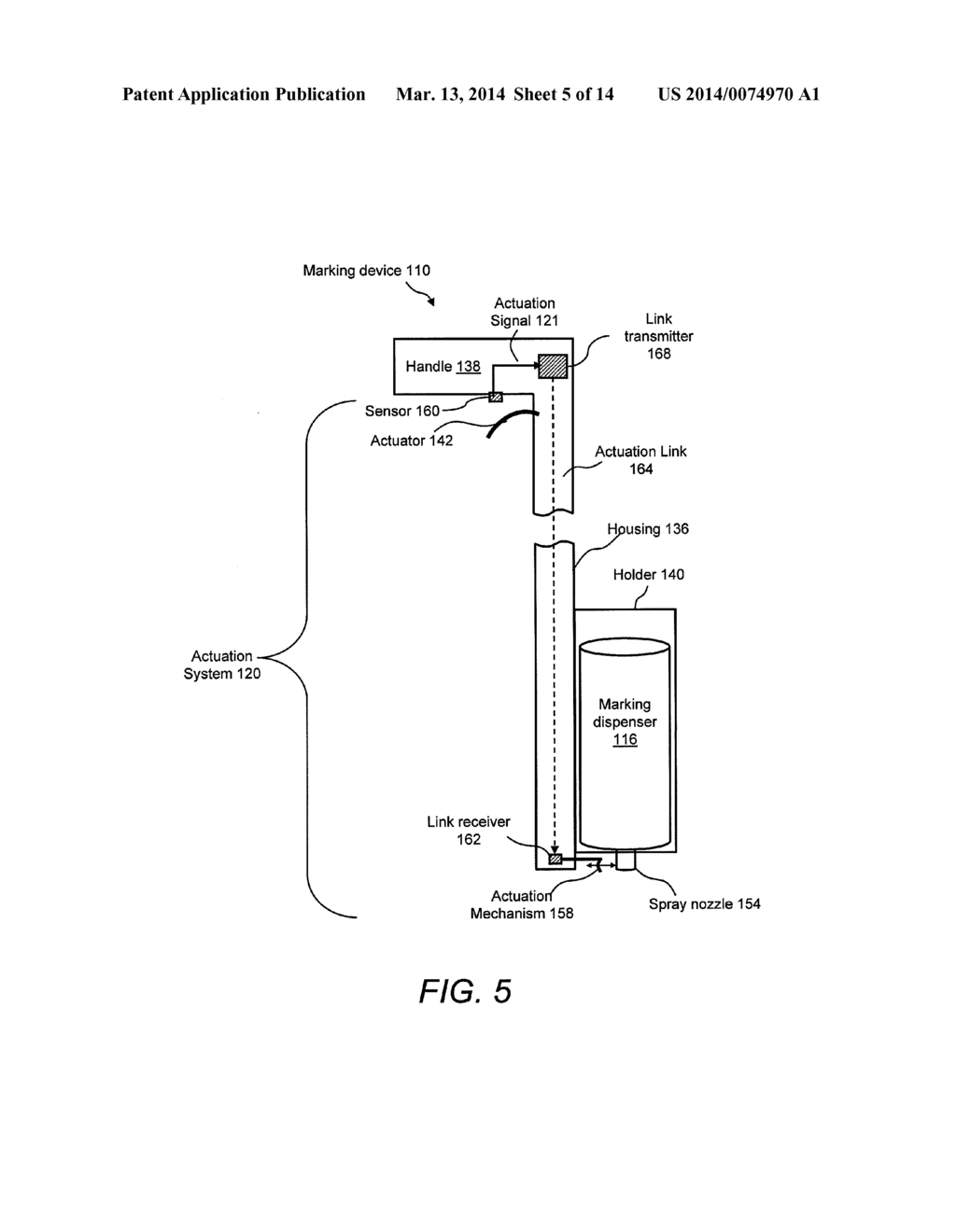 Methods And Apparatus For Generating Output Data Streams Relating To     Underground Utility Marking Operations - diagram, schematic, and image 06