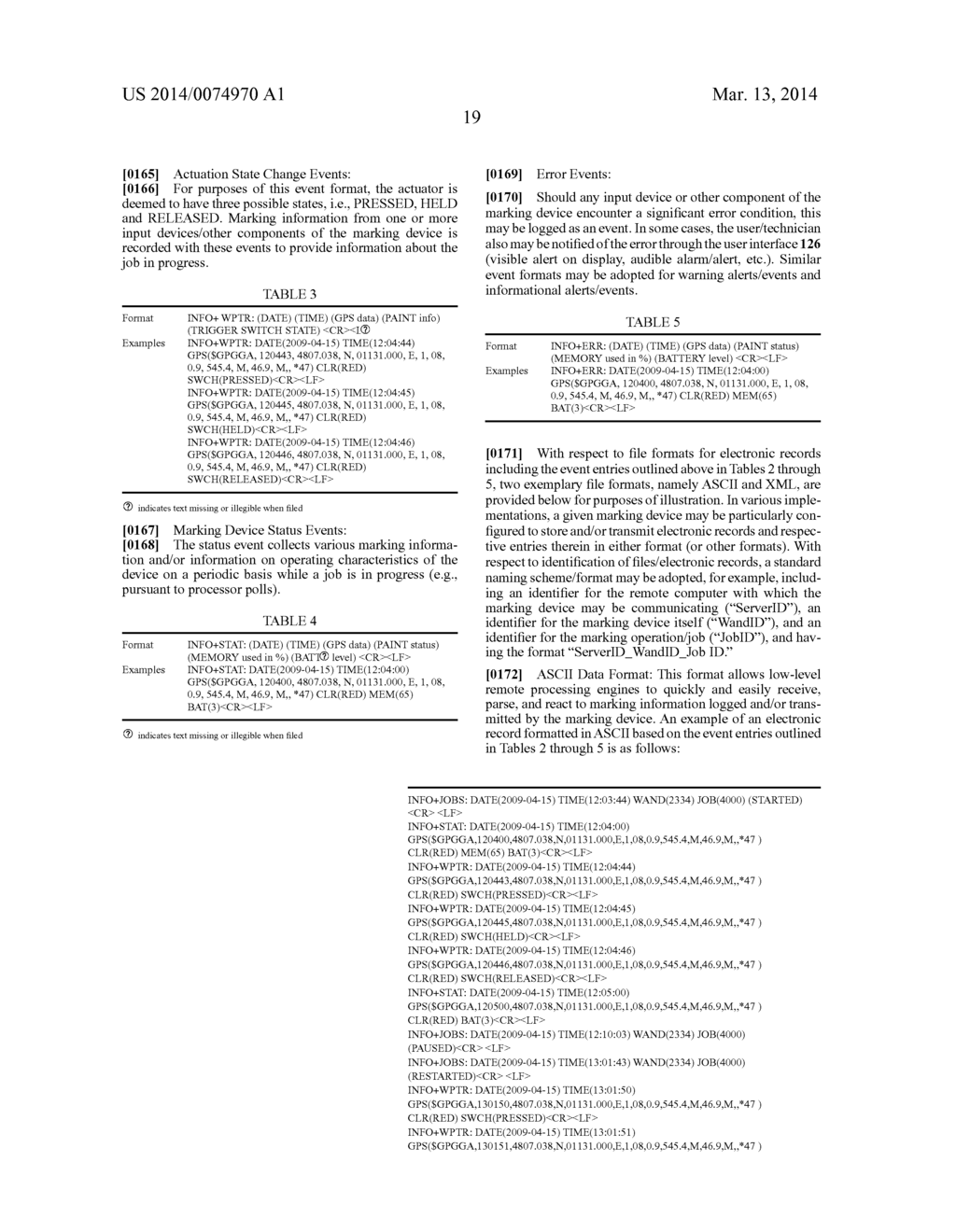 Methods And Apparatus For Generating Output Data Streams Relating To     Underground Utility Marking Operations - diagram, schematic, and image 34