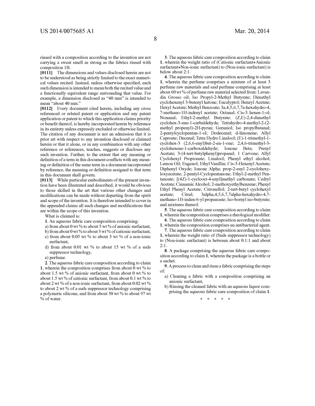 FABRIC CARE COMPOSITION - diagram, schematic, and image 11