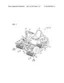 LAWN MOWING VEHICLE WITH A CONTROL UNIT FOR THE MOTOR diagram and image