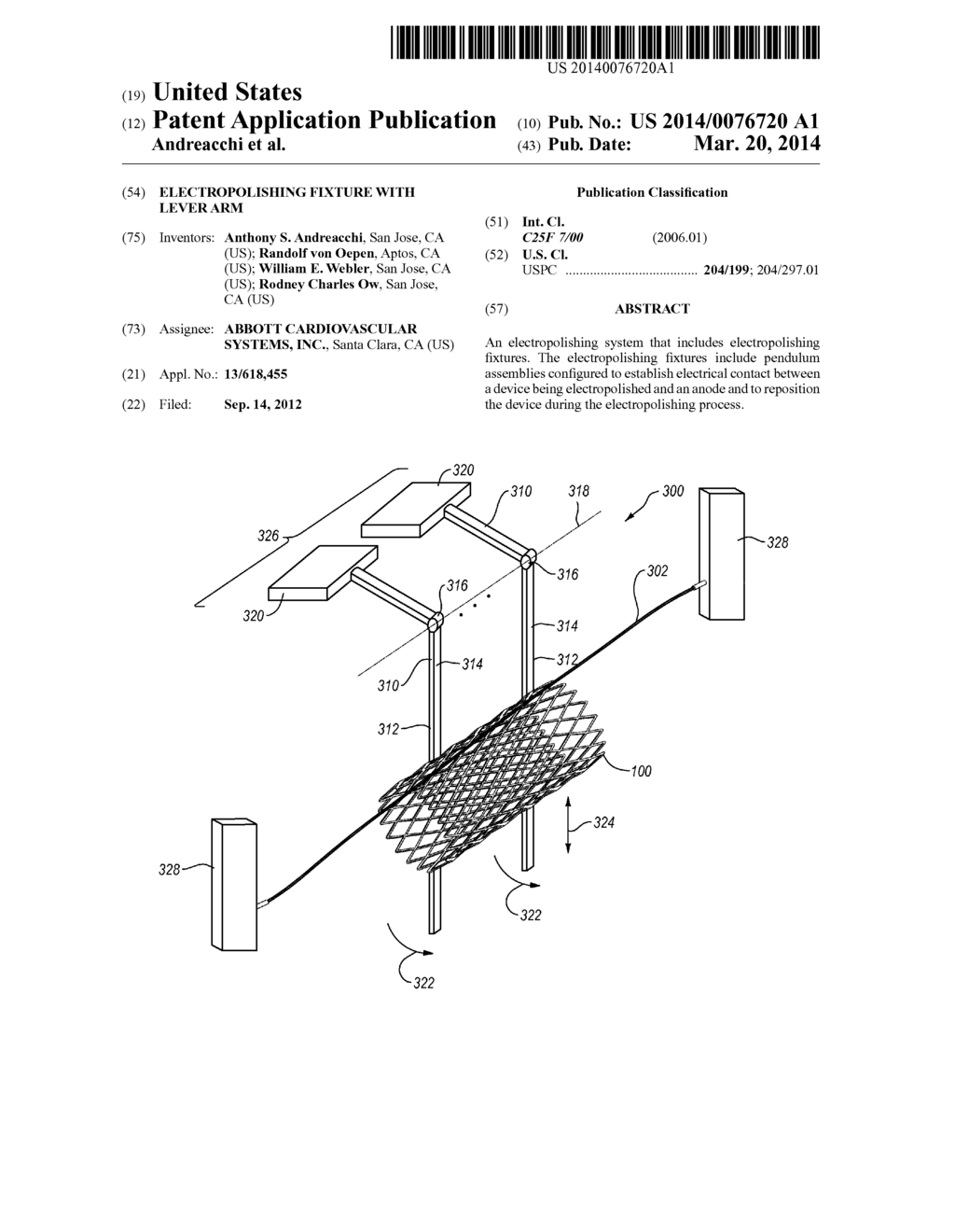 ELECTROPOLISHING FIXTURE WITH LEVER ARM - diagram, schematic, and image 01