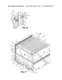 Container Having Metal Outer Frame For Supporting L-Shaped Tracks diagram and image