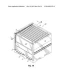 Container Having Metal Outer Frame For Supporting L-Shaped Tracks diagram and image