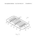 SUCTION FILTER MEDIA OVERMOLDED INTEGRALLY WITH TRAY diagram and image