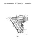 Motor and Electronics Cooling System for a High Power Cordless Nailer diagram and image