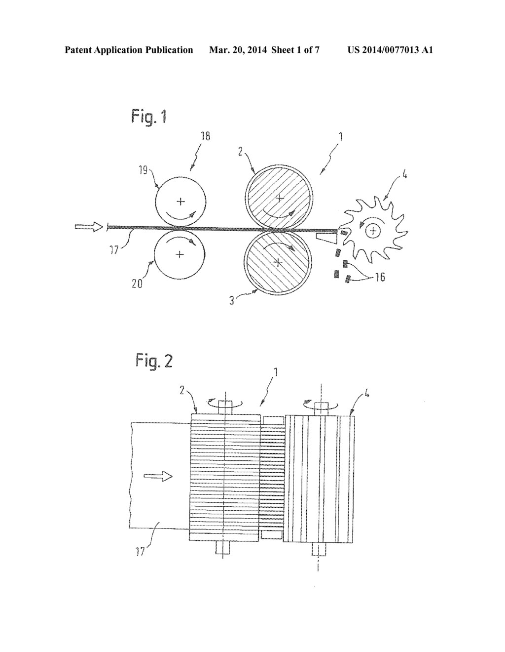 SHREDDER FOR PRODUCING PARTICLES FROM A SHEET MATERIAL - diagram, schematic, and image 02