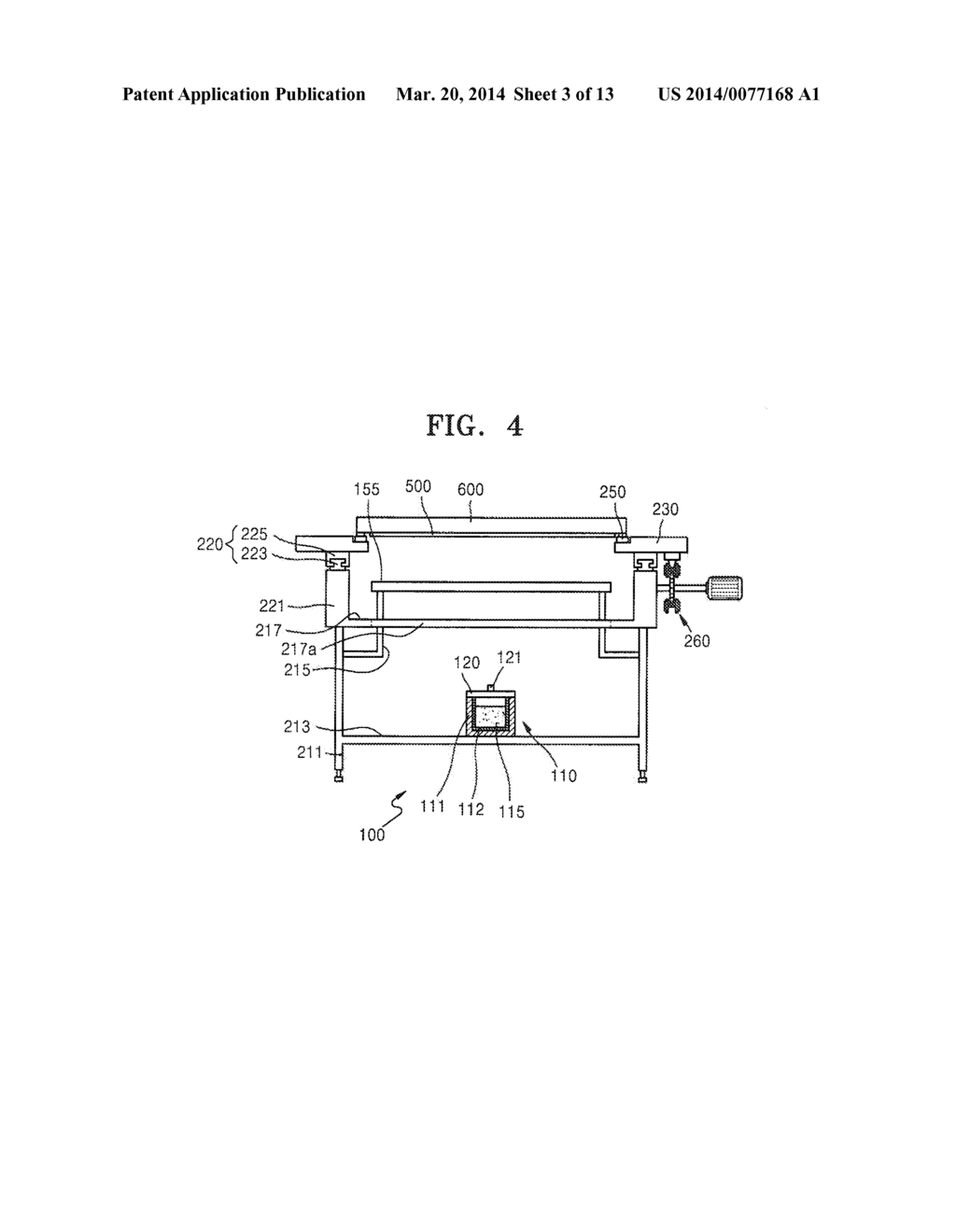 ORGANIC LAYER DEPOSITION APPARATUS, METHOD OF MANUFACTURING ORGANIC     LIGHT-EMITTING DISPLAY DEVICE USING THE SAME, AND ORGANIC LIGHT-EMITTING     DISPLAY DEVICE - diagram, schematic, and image 04