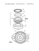 BOLT THROUGH HYDRAULIC MOUNT WITH AND WITHOUT A DECOUPLER diagram and image