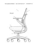 Chair Assembly with Upholstery Covering diagram and image