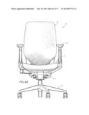 Chair Assembly with Upholstery Covering diagram and image