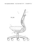 Chair Assembly with Upholstery Covering diagram and image