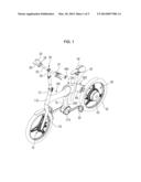 MOTOR HOUSING INTEGRATED-TYPE SPOKE FOR ELECTRIC BICYCLE, MANUFACTURING     METHOD THEREOF, WHEEL ASSEMBLY HAVING THE SAME AND MANUFACTURING METHOD     THEREOF diagram and image