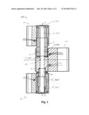 APPARATUS FOR CONTACTLESS TRANSMISSION OF ELECTRICAL ENERGY BETWEEN A WALL     AND A DOOR LEAF/WINDOW SASH FASTENED TO SAID WALL diagram and image