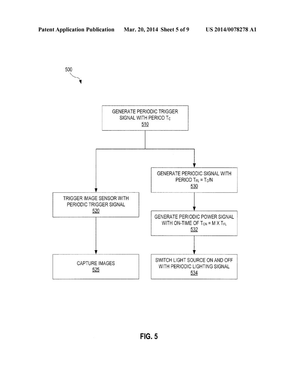 Systems and Methods for Controlling Lighting Strength of a Camera System     by Time-Matched Intermittent Illumination - diagram, schematic, and image 06