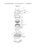 LENS ADVANCING DEVICE, IMAGING DEVICE EQUIPPED WITH LENS ADVANCING DEVICE,     AND PORTABLE ELECTRONIC DEVICE diagram and image