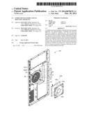 COMPUTER ENCLOSURE AND FAN MOUNTING APPARATUS diagram and image